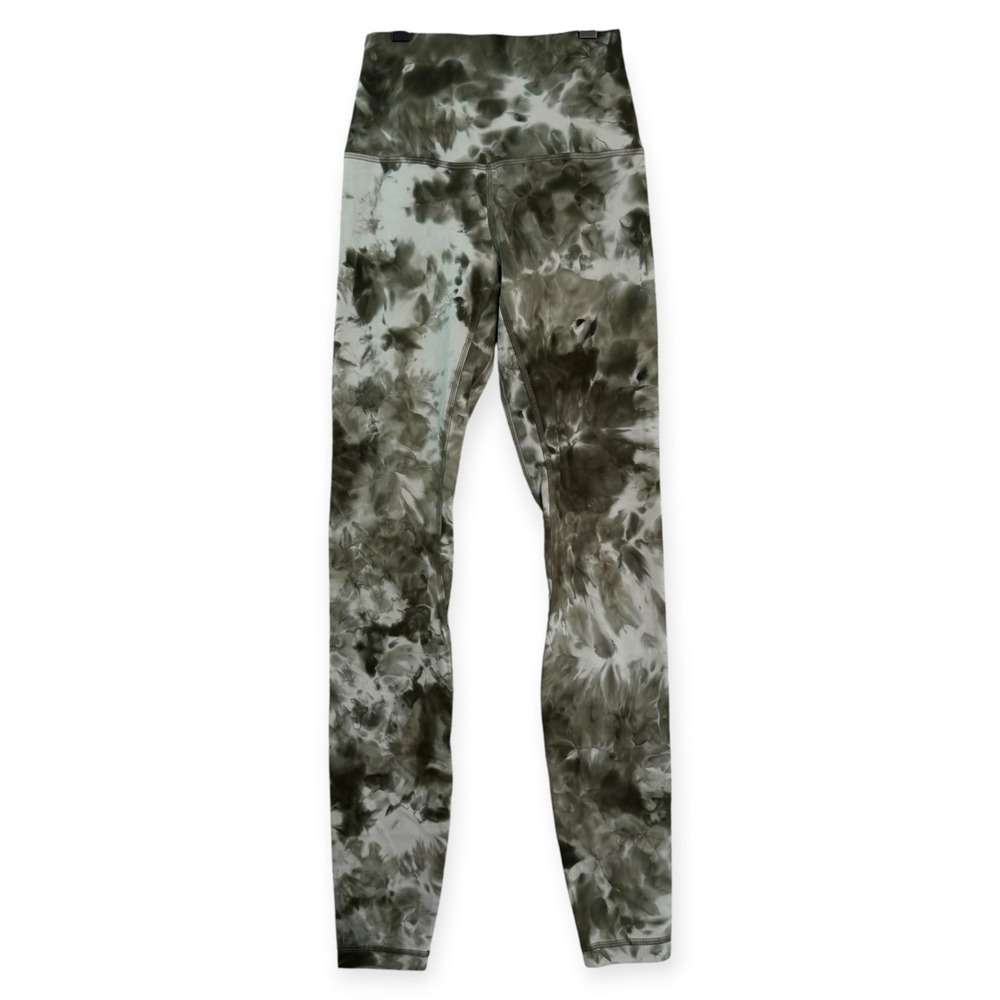 Lululemon Align High Rise Legging Diamond Dye Graphite Grey Bronze Green Size 2